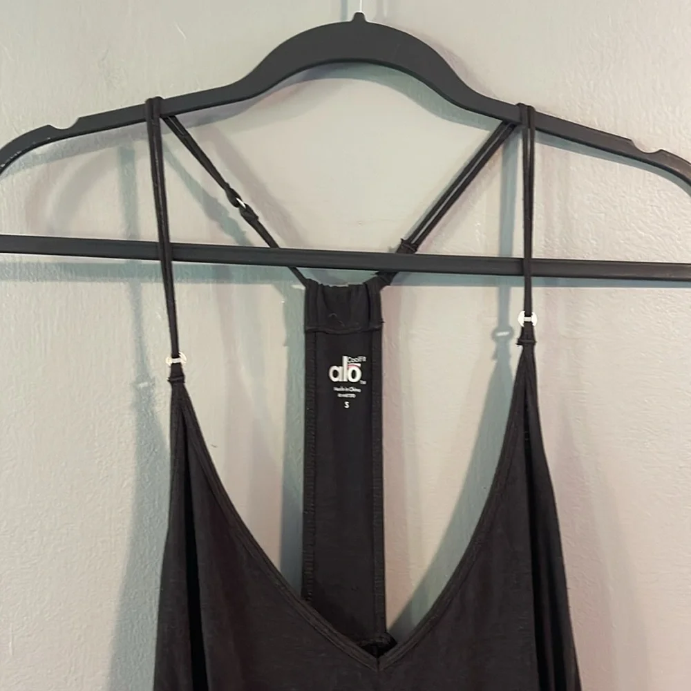 ALO Yoga Coolfit‎ T-Back Dress Black Size Small